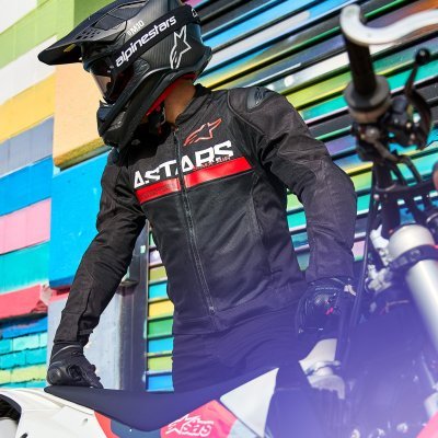 ALPINESTARS - Bunda SMX AIR, (čierna/červená fluo, veľ. M)