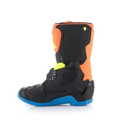 ALPINESTARS - Topánky TECH 3S KIDS, detské (oranžová fluo/modrá/žltá fluo/čierna, veľ. 28)