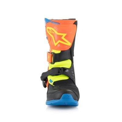 ALPINESTARS - Topánky TECH 3S KIDS, detské (oranžová fluo/modrá/žltá fluo/čierna, veľ. 29)