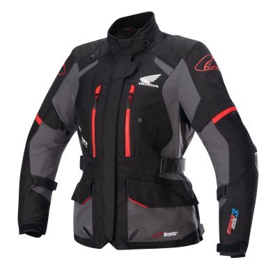 ALPINESTARS - Bunda STELLA ANDES DRYSTAR HONDA kolekcia, TECH-AIR 5 kompatibilna, (čierna/šedá/červená, veľ. L)