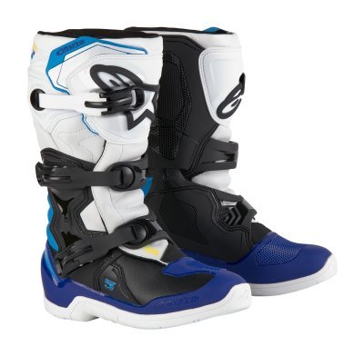 ALPINESTARS - Topánky TECH 3S YOUTH, detské (biela/čierna/modrá, veľ. 39)