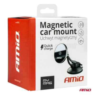 AMiO - Magnetický držiak telefónu s bezdrôtovým indukčným nabíjaním My Mag 15W
