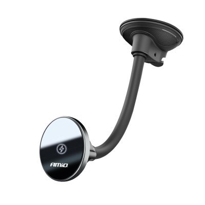 AMiO - Magnetický držiak telefónu s bezdrôtovým indukčným nabíjaním 15W