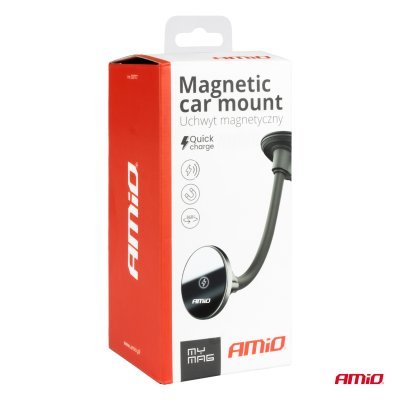 AMiO - Magnetický držiak telefónu s bezdrôtovým indukčným nabíjaním 15W