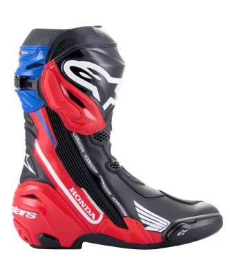 ALPINESTARS - Topánky SUPERTECH R HONDA kolekcia, (čierna/červená fluo/modrá/biela, veľ. 42)