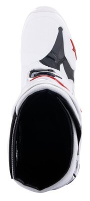 ALPINESTARS - Topánky TECH 10 SUPERVENTED, perforované (biela/červená/čierna, veľ. 45.5)