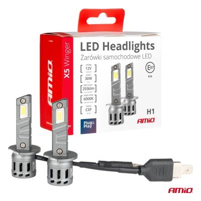 AMiO - LED žiarovky X5-series WINGER H1 6000K max 30W