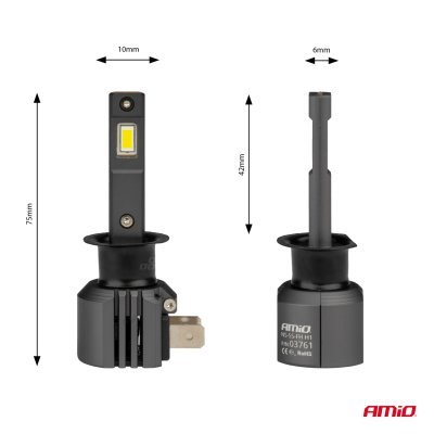 AMiO - LED žiarovky X4-series AVIATOR H1 6500K max 44W