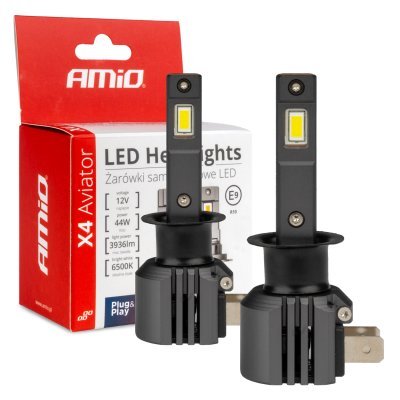 AMiO - LED žiarovky X4-series AVIATOR H1 6500K max 44W