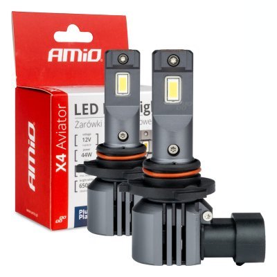 AMiO - LED žiarovky X4-series AVIATOR HB3 9005 HIR1 9011 H10 6500K max 44W