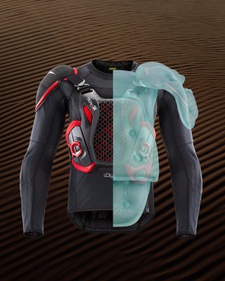 ALPINESTARS - Airbagová vesta TECH-AIR®OFF-ROAD systém, (čierna/červená, veľ. S)