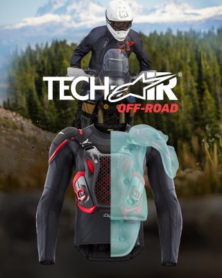 ALPINESTARS - Airbagová vesta TECH-AIR®OFF-ROAD systém, (čierna/červená, veľ. XL)