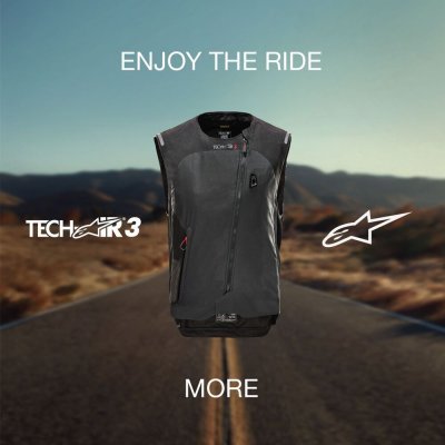 ALPINESTARS - Airbagová vesta STELLA TECH-AIR®3 systém, dámska (čierna/tmavo sivá, veľ. M)