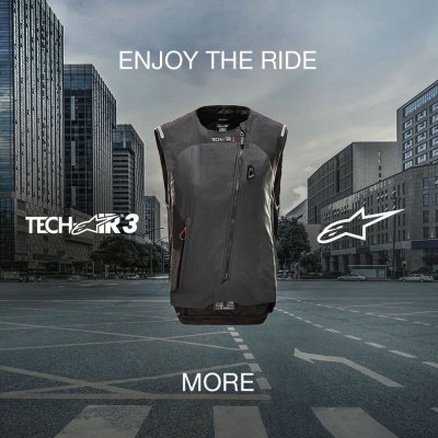 ALPINESTARS - Airbagová vesta STELLA TECH-AIR®3 systém, dámska (čierna/tmavo sivá, veľ. M)