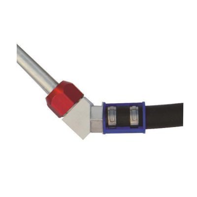 Magneti Marelli - Hliníkový hadicový konektor s gumenou hadicou 45°, 5/16" (7.9 mm)