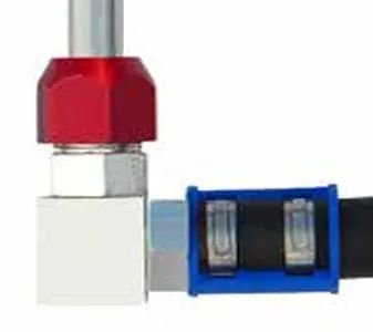 Magneti Marelli - Hliníkový hadicový konektor s gumenou hadicou 90°, 5/8" (15.9 mm)