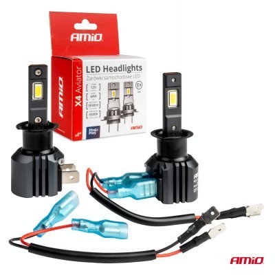 AMiO - LED žiarovky X4-series AVIATOR H3 6500K max 44W