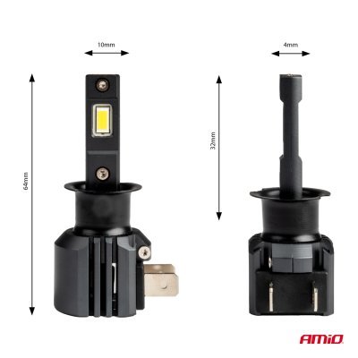 AMiO - LED žiarovky X4-series AVIATOR H3 6500K max 44W