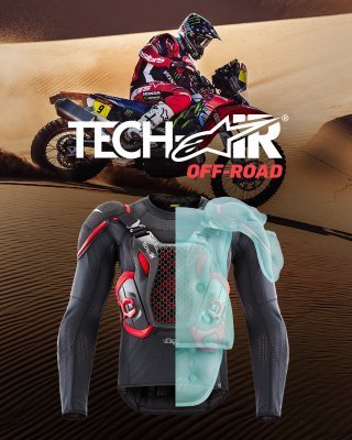 ALPINESTARS - Airbagová vesta TECH-AIR®OFF-ROAD systém, (čierna/červená, veľ. M)