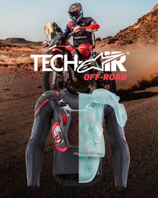 ALPINESTARS - Airbagová vesta TECH-AIR®OFF-ROAD systém, (čierna/červená, veľ. M)