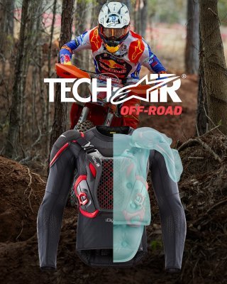 ALPINESTARS - Airbagová vesta TECH-AIR®OFF-ROAD systém, (čierna/červená, veľ. M)