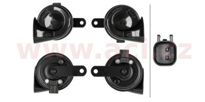 klakson 12V 400Hz/500Hz 110dB 72W sada černá Ford HELLA
