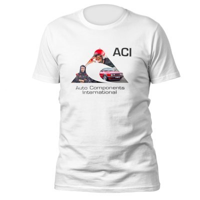 Triko ACI bílé krátký rukáv 190 g (vel. S)