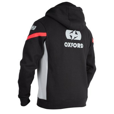 OXFORD - Mikina RACING, (čierna/šedá/červená, veľ. XS)