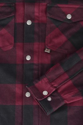 OXFORD - košeľa KICKBACK 2.0, (červená/čierna, veľ. 5XL)