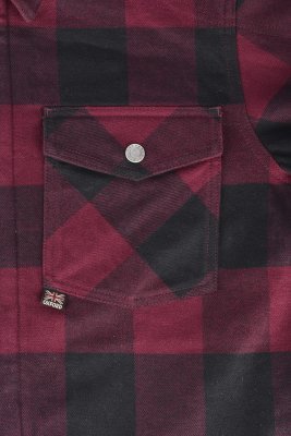 OXFORD - košeľa KICKBACK 2.0, (červená/čierna, veľ. 5XL)