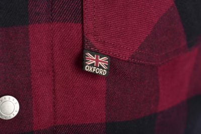 OXFORD - košeľa KICKBACK 2.0, (červená/čierna, veľ. 5XL)