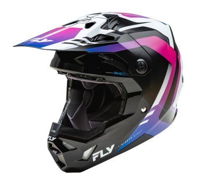 FLY RACING - prilba FORMULA CP, (biela/čierna/fialová, veľ. 2XL)