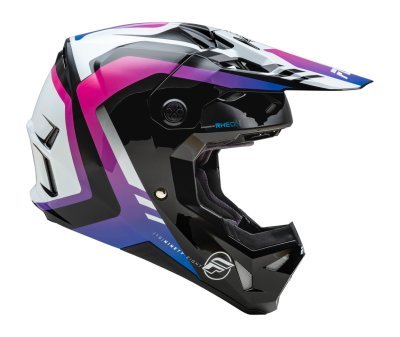FLY RACING - prilba FORMULA CP, (biela/čierna/fialová, veľ. 2XL)