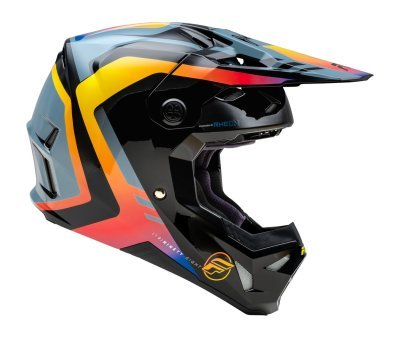 FLY RACING - prilba FORMULA CP, (sivá/čierna/dúhová, veľ. XL)