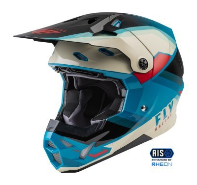 FLY RACING - prilba FORMULA CP, (čierna/sivá/tyrkysová, veľ. XL)