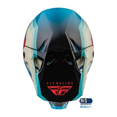 FLY RACING - prilba FORMULA CP, (čierna/sivá/tyrkysová, veľ. S)