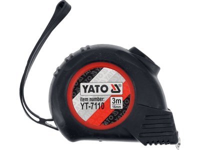 Yato - Meter zvinovací s autostopom 16mm x 3m