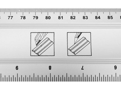 Vorel hliníkové pravítko 1000 mm, 2 libely, rukoväť