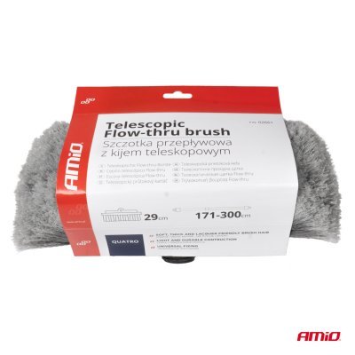 AMiO - Teleskopická prietoková kefa na umývanie auta 171-300cm