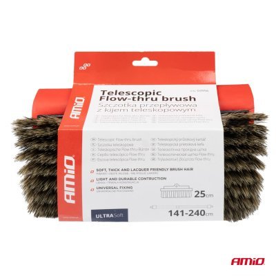 AMiO - Teleskopická prietoková kefa na umývanie auta 141-240cm