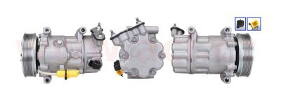 kompresor klimatizace 1.4i 8/16V, 1.6i 16V, 2.0i 16V, 1.4HDi, 1.6HDi orig.díl repasovaný firmou LUCAS (+vratná část 1 100 Kč/45 €)