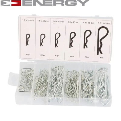 ENERGY - Ocelové závlačky pérové 150ks