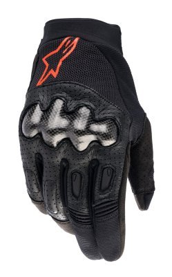 ALPINESTARS - Rukavice MEGAWATT, (čierna/červená fluo, veľ. M)