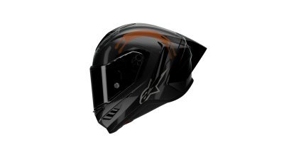 ALPINESTARS - prilba SUPERTECH R10 SOLID, (lesklý karbón/matný karbón, veľ. L)