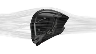 ALPINESTARS - prilba SUPERTECH R10 SOLID, (lesklý karbón/matný karbón, veľ. L)