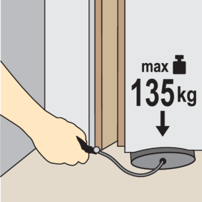 Yato - Vzduchový klin 165 x 150mm s nosnosťou do 135kg