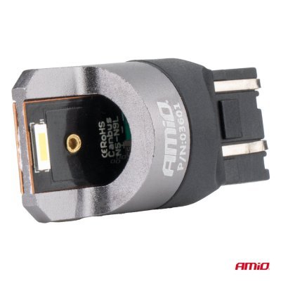 AMiO - LED žiarovky FULL CANBUS PRO W21/5W 2x1860 SMD biele 12V 24V