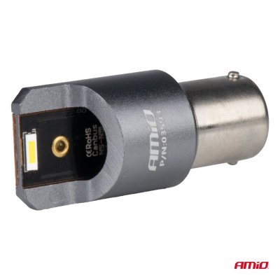AMiO - LED žiarovky FULL CANBUS PRO BA15S P21W 2x1860SMD biele12V 24V