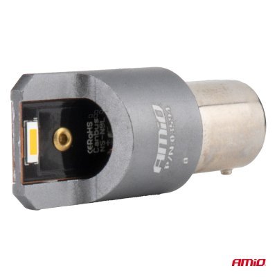 AMiO - LED žiarovky FULL CANBUS PRO PY21W 2x1860 SMD amber 12V 24V