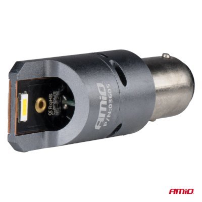 AMiO - LED žiarovky FULL CANBUS PRO BAY15D P21/5W 2x1860SMD biele 12V 24V